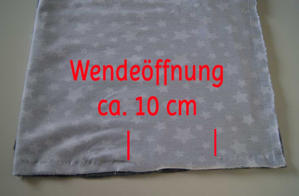 Wendeöffnung Schlauchschal